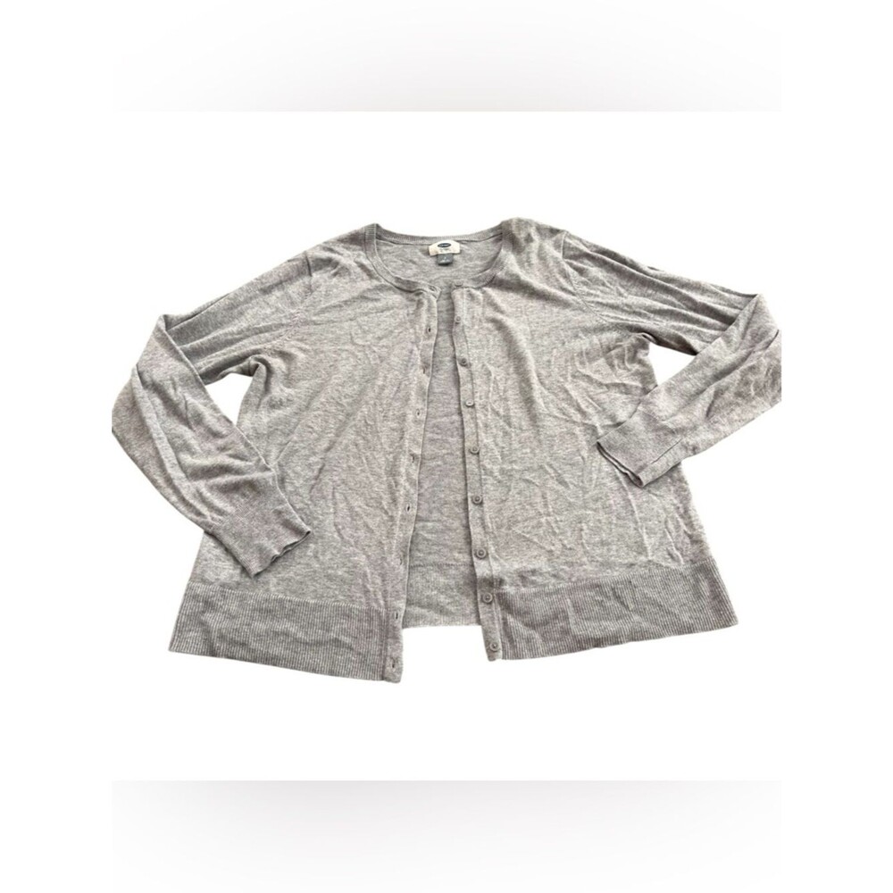Old Navy Blue Grayish Button Up Cardigan Size L Women